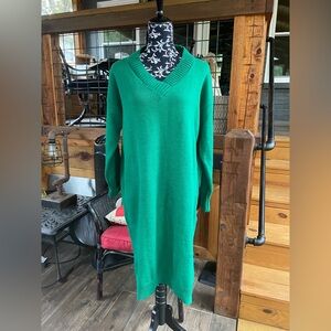 *NWT* Trendyol Green Long Sleeve Sweater Dress